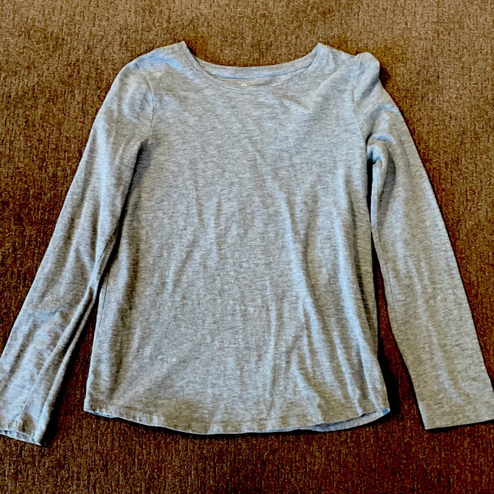 🌻3/$15 Girls 14 long sleeve shirt gray light weight
